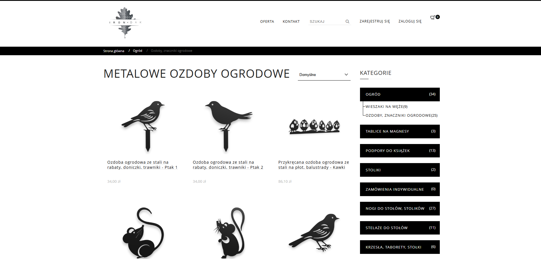 Metalowe ozdoby ogrodowe jako praktyczne oznaczenia rabat