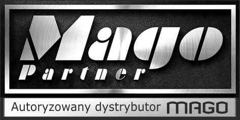 Logo firmy Mago Partner. Projektowanie, aranżacja, wyposażenie sklepów i magazynów